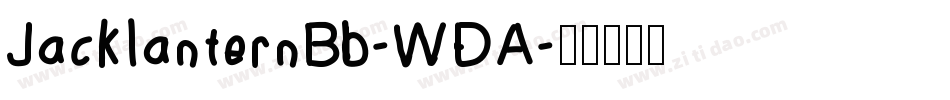 JacklanternBb-WDA字体转换