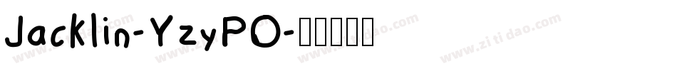 Jacklin-YzyPO字体转换