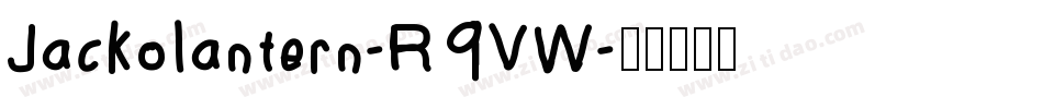 Jackolantern-R9VW字体转换