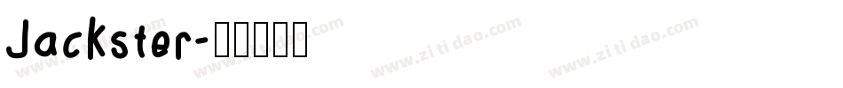 Jackster字体转换