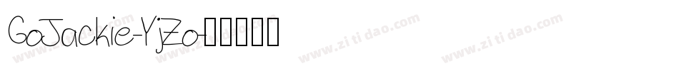 GoJackie-YjZo字体转换