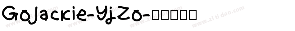 GoJackie-YjZo字体转换