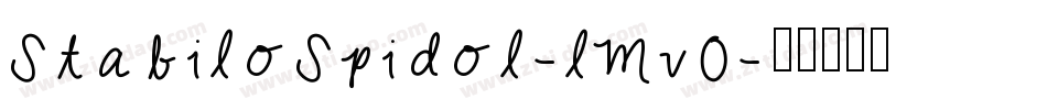 StabiloSpidol-lMv0字体转换