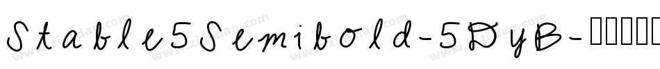 Stable5Semibold-5DyB字体转换