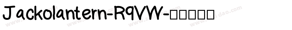 Jackolantern-R9VW字体转换