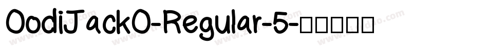 OodiJackO-Regular-5字体转换