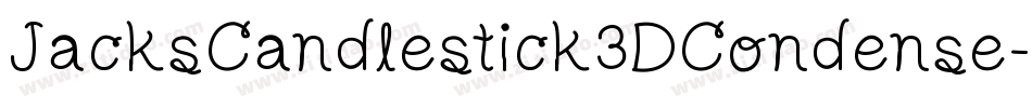 JacksCandlestick3DCondense-gYg3字体转换