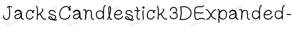 JacksCandlestick3DExpanded-om5q字体转换