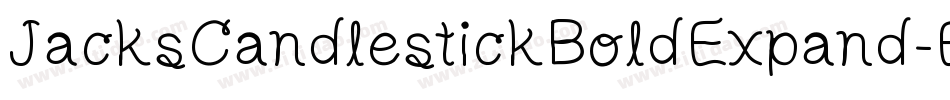 JacksCandlestickBoldExpand-Evzg字体转换