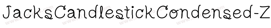 JacksCandlestickCondensed-ZDYl字体转换 JacksCandlestickCondensed-ZDYl字体转换