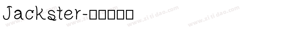 Jackster字体转换