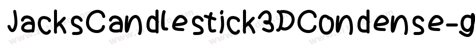 JacksCandlestick3DCondense-gYg3字体转换