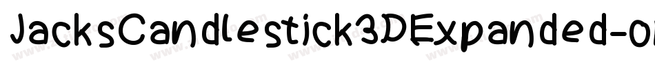 JacksCandlestick3DExpanded-om5q字体转换