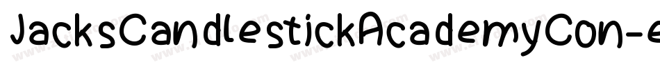 JacksCandlestickAcademyCon-eBLO字体转换