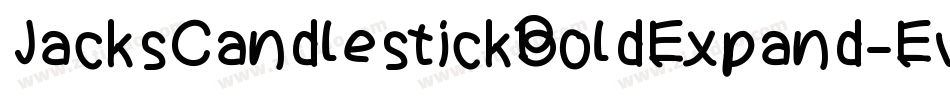 JacksCandlestickBoldExpand-Evzg字体转换