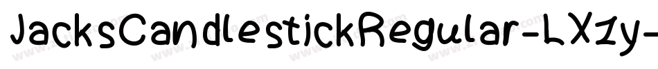 JacksCandlestickRegular-LXzy字体转换