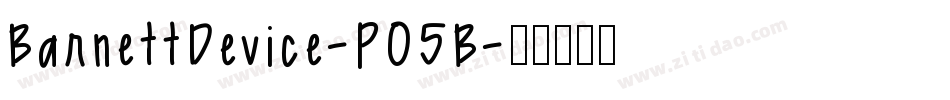 BarnettDevice-PO5B字体转换