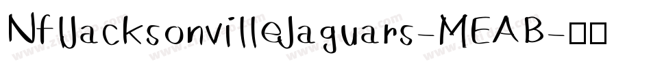 NflJacksonvilleJaguars-MEAB字体转换