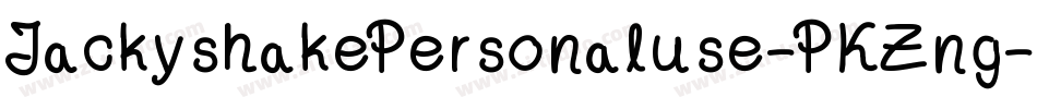 JackyshakePersonaluse-PKZng字体转换