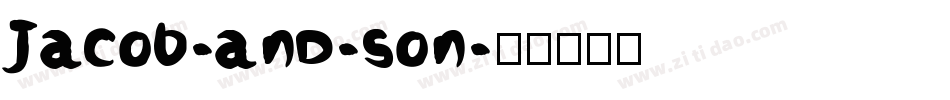 Jacob-and-son字体转换