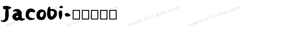 Jacobi字体转换