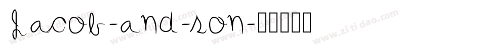 Jacob-and-son字体转换