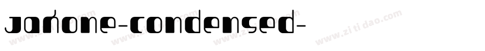 Jakone-Condensed字体转换