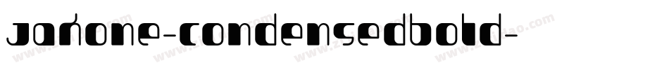 Jakone-CondensedBold字体转换