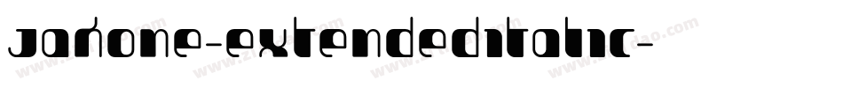 Jakone-ExtendedItalic字体转换