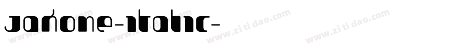 Jakone-Italic字体转换