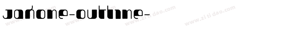 Jakone-Outline字体转换