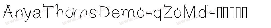 AnyaThornsDemo-qZoMd字体转换