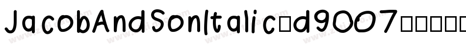 JacobAndSonItalic-d9O07字体转换