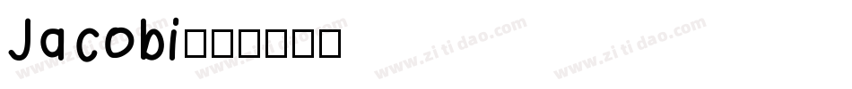 Jacobi字体转换