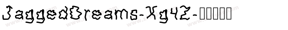 JaggedDreams-Xg4Z字体转换
