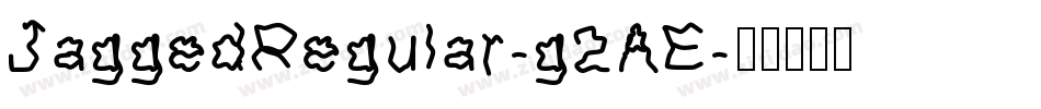 JaggedRegular-g2AE字体转换