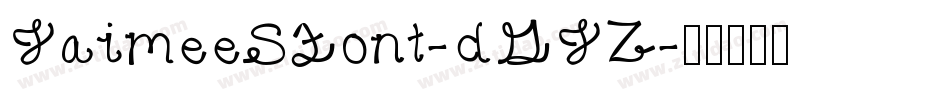 JaimeeSFont-dGJZ字体转换