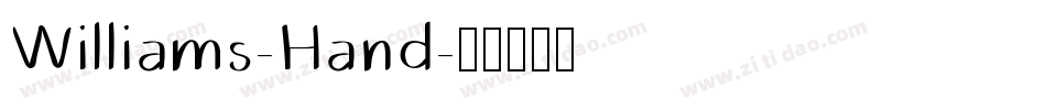 Williams-Hand字体转换