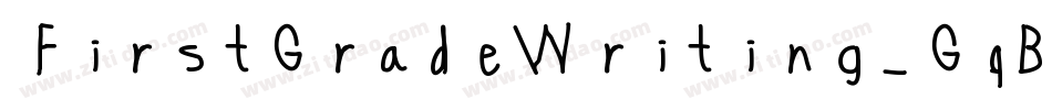 FirstGradeWriting-GqBa字体转换
