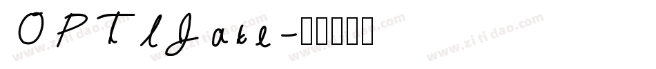 OPTIJake字体转换