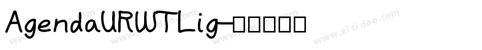 AgendaURWTLig字体转换