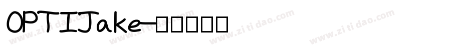 OPTIJake字体转换