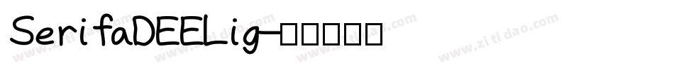 SerifaDEELig字体转换