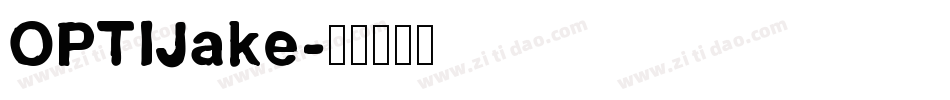 OPTIJake字体转换