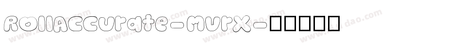 RollAccurate-mvrx字体转换