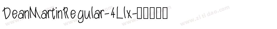 DeanMartinRegular-4Llx字体转换