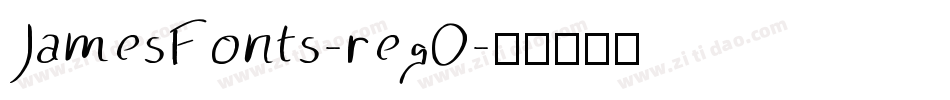 JamesFonts-regO字体转换