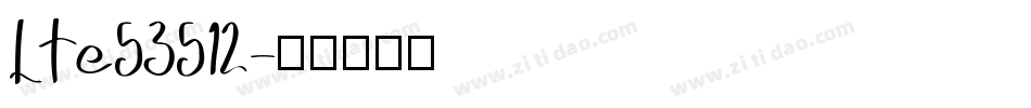 LTe53512字体转换
