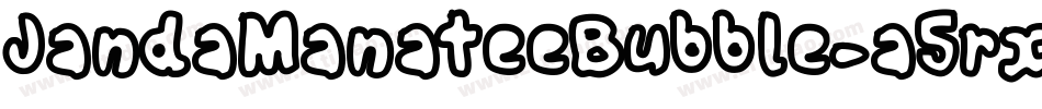JandaManateeBubble-a5rx字体转换