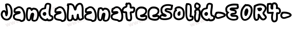 JandaManateeSolid-EOR4字体转换